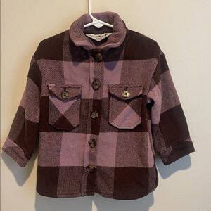 H&M Plaid Button-Up Shacket